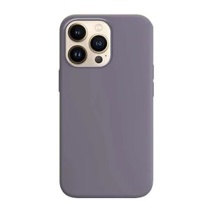 CAPA SILICONE APPLE IPHONE 15 PRO MAX CINZA