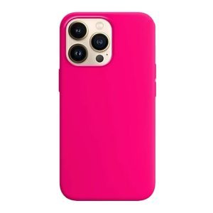 CAPA SILICONE APPLE IPHONE 15 PRO MAX ROSA CHOQUE