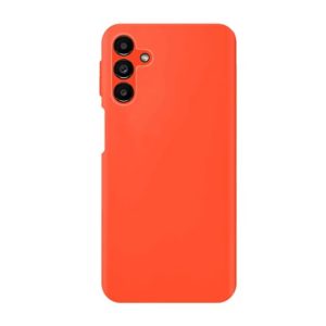 CAPA SILICONE SAMSUNG GALAXY A14 LARANJA COM PROTETOR DE CAMERA