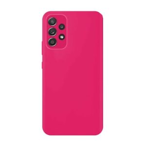 CAPA SILICONE SAMSUNG GALAXY A53 5G ROSA CHOQUE COM PROTETOR DE CÂMERA