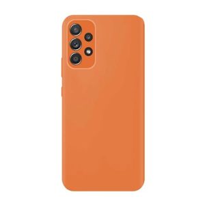 CAPA SILICONE SAMSUNG GALAXY A53 5G LARANJA COM PROTETOR DE CÂMERA