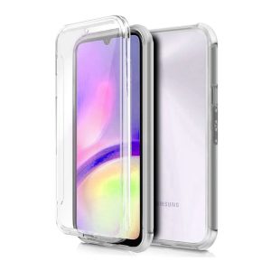 CAPA SILICONE DURA 360º SAMSUNG GALAXY A05S TRANSPARENTE