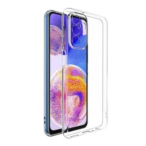 CAPA SILICONE GEL SAMSUNG GALAXY A05S TRANSPARENTE COM PROTETOR DE CÂMERA