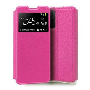 CAPA FLIP COVER COM JANELA CANDY XIAOMI REDMI 13C ROSA