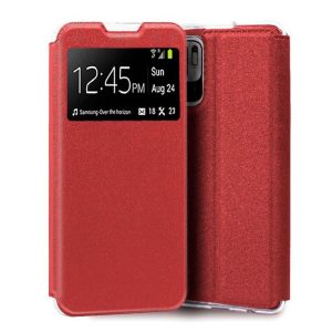 CAPA FLIP COVER COM JANELA CANDY XIAOMI REDMI 13C VERMELHO