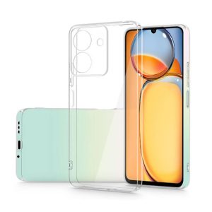 CAPA SILICONE XIAOMI REDMI 13C 4G/POCO C65 TRANSPARENTE COM PROTETOR DE CÂMERA