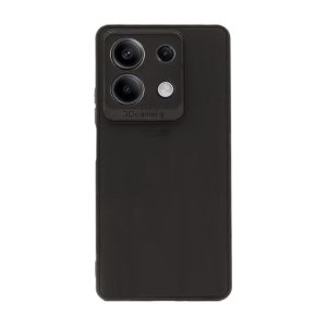 CAPA SILICONE GEL XIAOMI REDMI NOTE 13 5G PRETO COM PROTETOR DE CÂMERA 3D