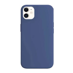 CAPA SILICONE APPLE IPHONE 11 AZUL ESCURO
