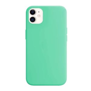 CAPA SILICONE APPLE IPHONE 11 VERDE CLARO
