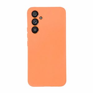 CAPA SILICONE SAMSUNG GALAXY S24 LARANJA COM PROTETOR DE CÂMERA