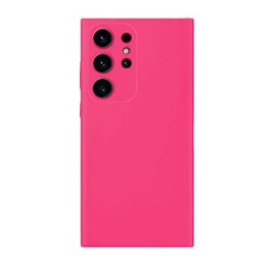 CAPA SILICONE SAMSUNG GALAXY S24 ULTRA ROSA CHOQUE COM PROTETOR DE CÂMERA
