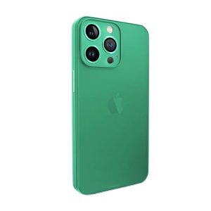 CAPA SILICONE TPU APPLE IPHONE 14 PRO VERDE COM LENTE PROTETOR DE CÂMERA