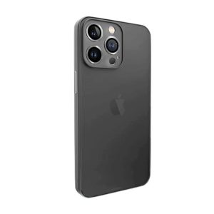 CAPA SILICONE TPU APPLE IPHONE 14 PRO PRETO COM LENTE PROTETOR DE CÂMERA