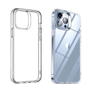 CAPA SILICONE DURA APPLE IPHONE 14 PRO MAX TRANSPARENTE PREMIUM