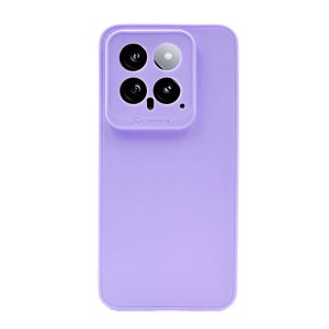 CAPA SILICONE GEL XIAOMI 14 LILÁS COM PROTETOR DE CÂMERA 3D