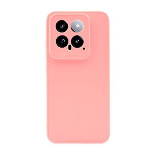 CAPA SILICONE GEL XIAOMI 14 ROSA CLARA COM PROTETOR DE CÂMERA 3D