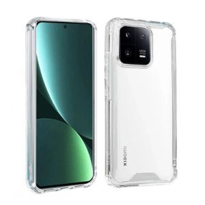 CAPA SILICONE DURA ANTI-CHOQUE XIAOMI 14 TRANSPARENTE COM PROTETOR DE CÂMERA