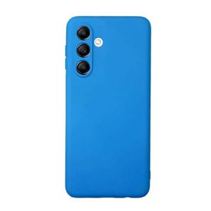 CAPA SILICONE SAMSUNG GALAXY A35 AZUL COM PROTETOR DE CAMERA