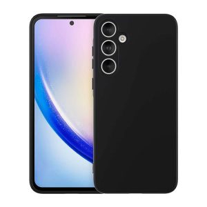 CAPA SILICONE SAMSUNG GALAXY A35 PRETO COM PROTETOR DE CAMERA