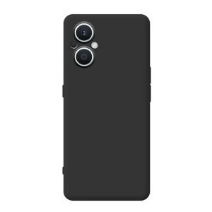 CAPA SILICONE OPPO RENO8 LITE PRETO COM PROTETOR DE CÂMERA