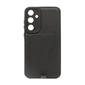 CAPA SILICONE DURA SAMSUNG GALAXY A35 5G PRETO COM PROTETOR DE CAMERA E BOLSO PA