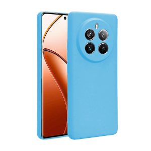 CAPA SILICONE REALME 12 PRO/12 PRO PLUS 5G AZUL COM PROTETOR DE CÂMERA