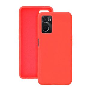 CAPA SILICONE OPPO A76/REALME 9I VERMELHO