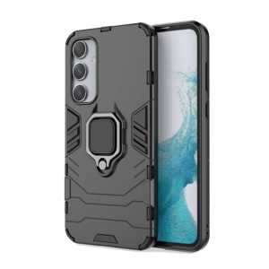 CAPA SILICONE ANTI-CHOQUE ARMOR CARBON SAMSUNG GALAXY A35 5G PRETO RING ARMOR