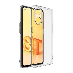 CAPA SILICONE GEL OPPO RENO8 T 4G TRANSPARENTE COM PROTETOR DE CÂMERA