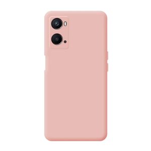 CAPA SILICONE OPPO A96 4G ROSA COM PROTETOR DE CÂMERA
