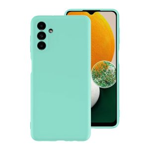 CAPA SILICONE SAMSUNG GALAXY A14 4G/5G VERDE TURQUESA COM PROTETOR DE CÂMERA