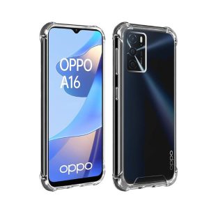 CAPA SILICONE DURA ANTI-CHOQUE OPPO A16 4G/A55 5G TRANSPARENTE