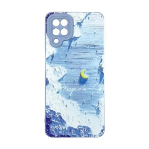 CAPA SILICONE GEL SAMSUNG GALAXY A12 5G AZUL NUVENS COM PROTETOR DE CAMERA