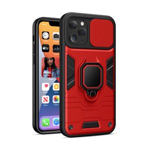 CAPA SILICONE TPU COM ANEL DE DEDO APPLE IPHONE 11 PRO VERMELHO COM PROTETOR DE