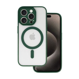 CAPA SILICONE DURA APPLE IPHONE 13 PRO MAX VERDE COM PROTETOR DE CÂMERA MAGSAFE