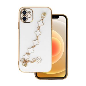 CAPA SILICONE GEL APPLE IPHONE 11 BRANCO COM PROTETOR DE CÂMERA E CORRENTE DESIG