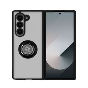 CAPA SILICONE TPU COM ANEL DE DEDO MAGNÉTICO SAMSUNG GALAXY Z FOLD6 PRETO