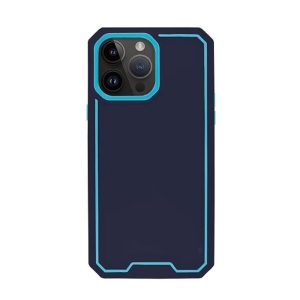 CAPA SILICONE TPU APPLE IPHONE 14 PRO MAX AZUL ESCURO