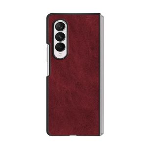 CAPA SILICONE TPU SAMSUNG GALAXY Z FOLD6 VERMELHO COURO