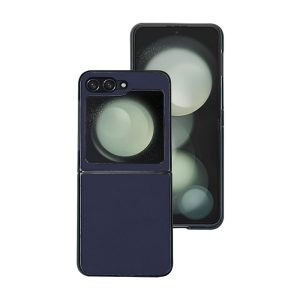 CAPA SILICONE TPU SAMSUNG GALAXY Z FLIP6 AZUL COURO