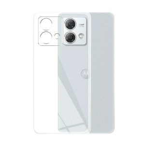CAPA SILICONE GEL MOTOROLA MOTO G84 TRANSPARENTE COM PROTETOR DE CÂMERA