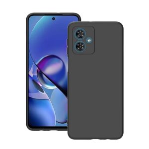 CAPA SILICONE MOTOROLA MOTO G54 PRETO COM PROTETOR DE CÂMERA