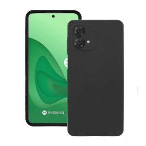 CAPA SILICONE MOTOROLA MOTO G84 PRETO COM PROTETOR DE CÂMERA