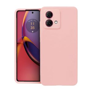 CAPA SILICONE MOTOROLA MOTO G84 ROSA CLARA COM PROTETOR DE CÂMERA