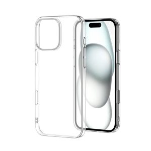 CAPA SILICONE GEL APPLE IPHONE 16 PRO MAX TRANSPARENTE