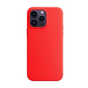 CAPA SILICONE APPLE IPHONE 16 PRO VERMELHO