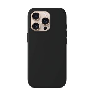 CAPA SILICONE APPLE IPHONE 16 PRO PRETO