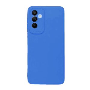 CAPA SILICONE GEL SAMSUNG GALAXY A16 AZUL COM PROTETOR DE CÂMERA 3D