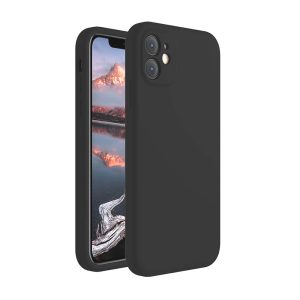 CAPA SILICONE APPLE IPHONE 11 PRETO COM PROTETOR DE CÂMERA