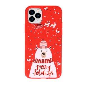 CAPA SILICONE APPLE IPHONE 12/IPHONE 12 PRO VERMELHO NATAL DESIGN 5